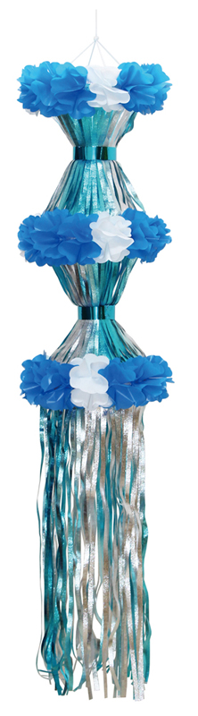 クリスタル二連つづみ吹流し ブルー