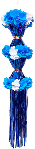 メッキ二連つづみ吹流し ブルー