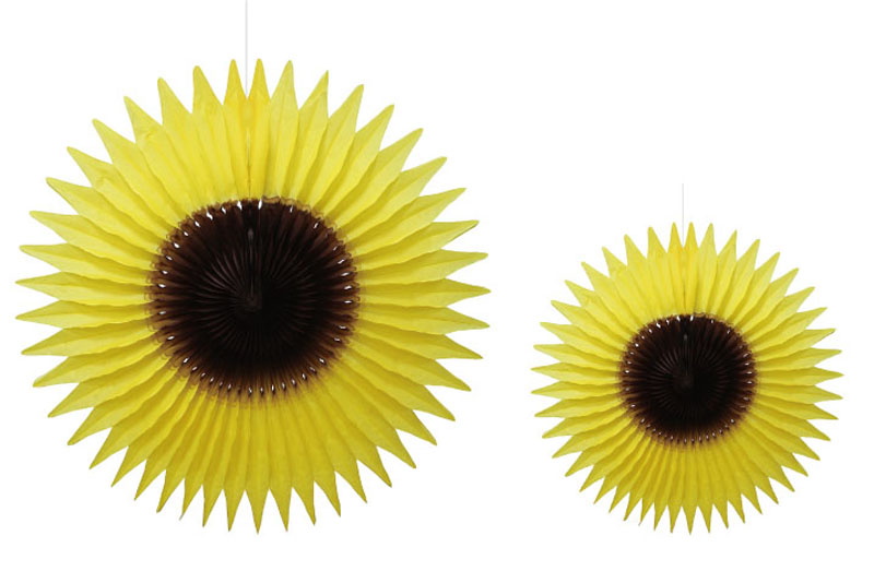 ハニカムひまわり大小2個セット