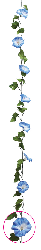 朝顔ガーランド 青