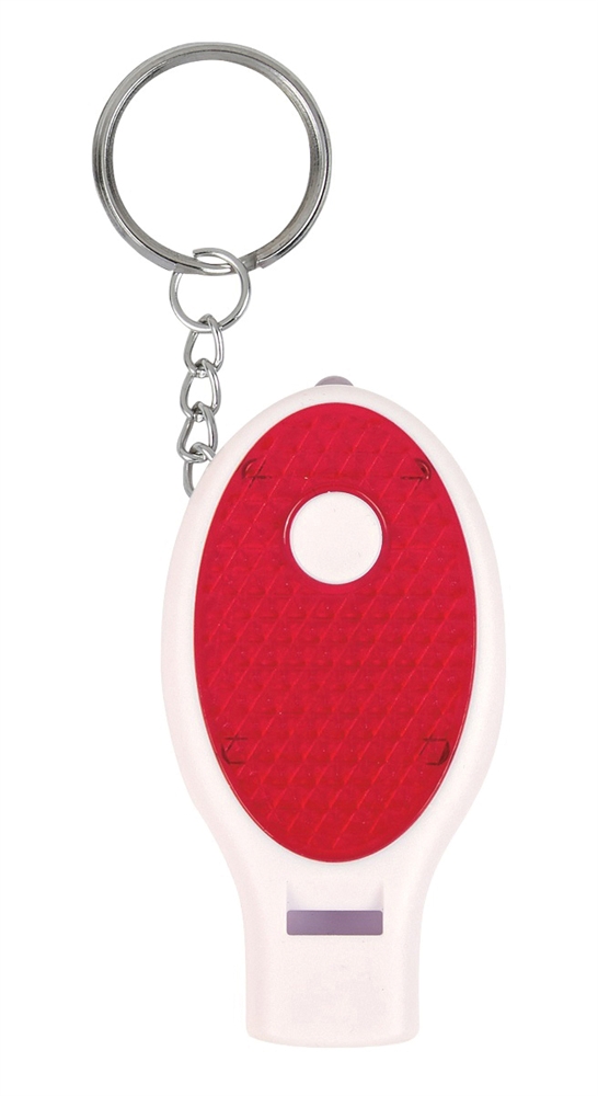 反射板付ライトホイッスルキーホルダー