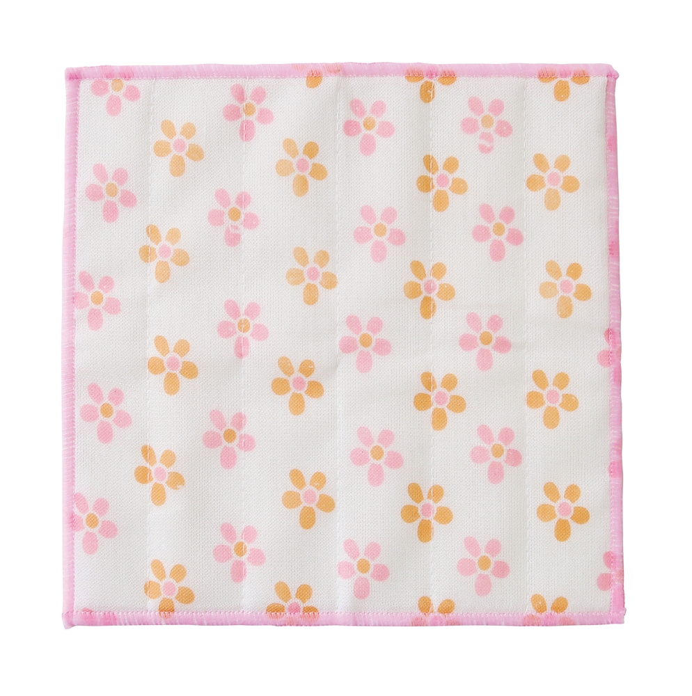 かや織ふきん１枚（ペールフラワー）