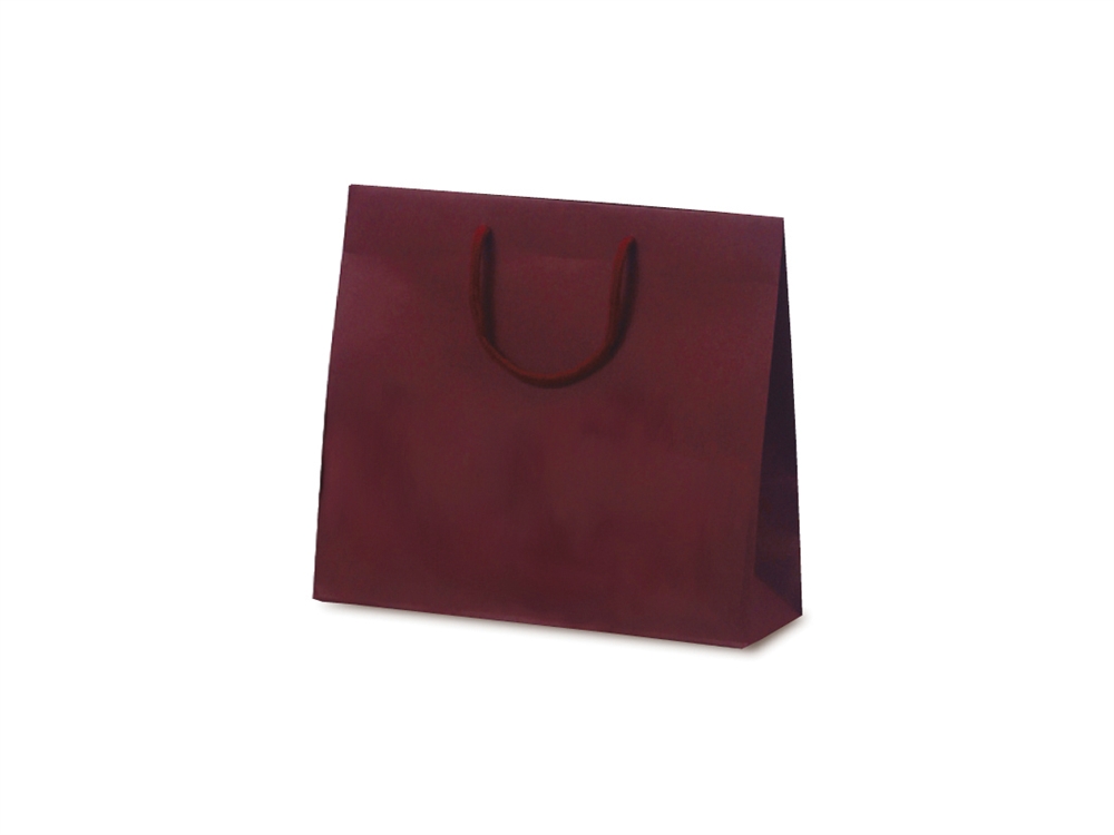 紙袋カラークラフト（ワインレッド）