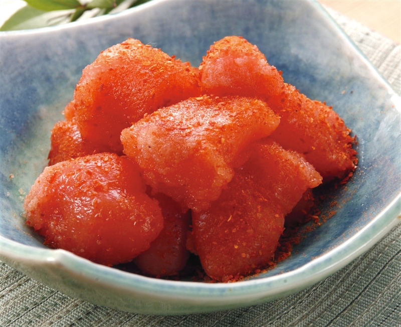 かねふく　旨ダレ付き　辛子明太子（切子）