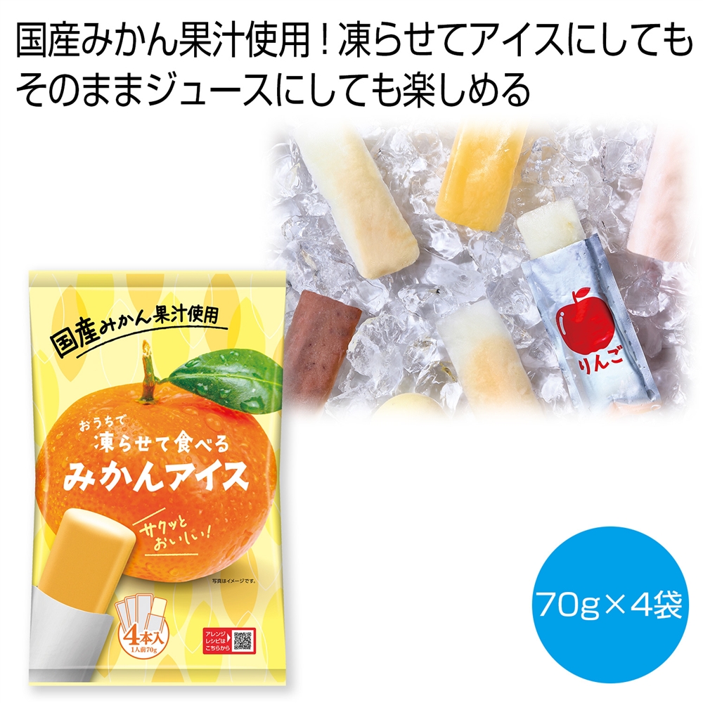 凍らせて食べるみかんアイス