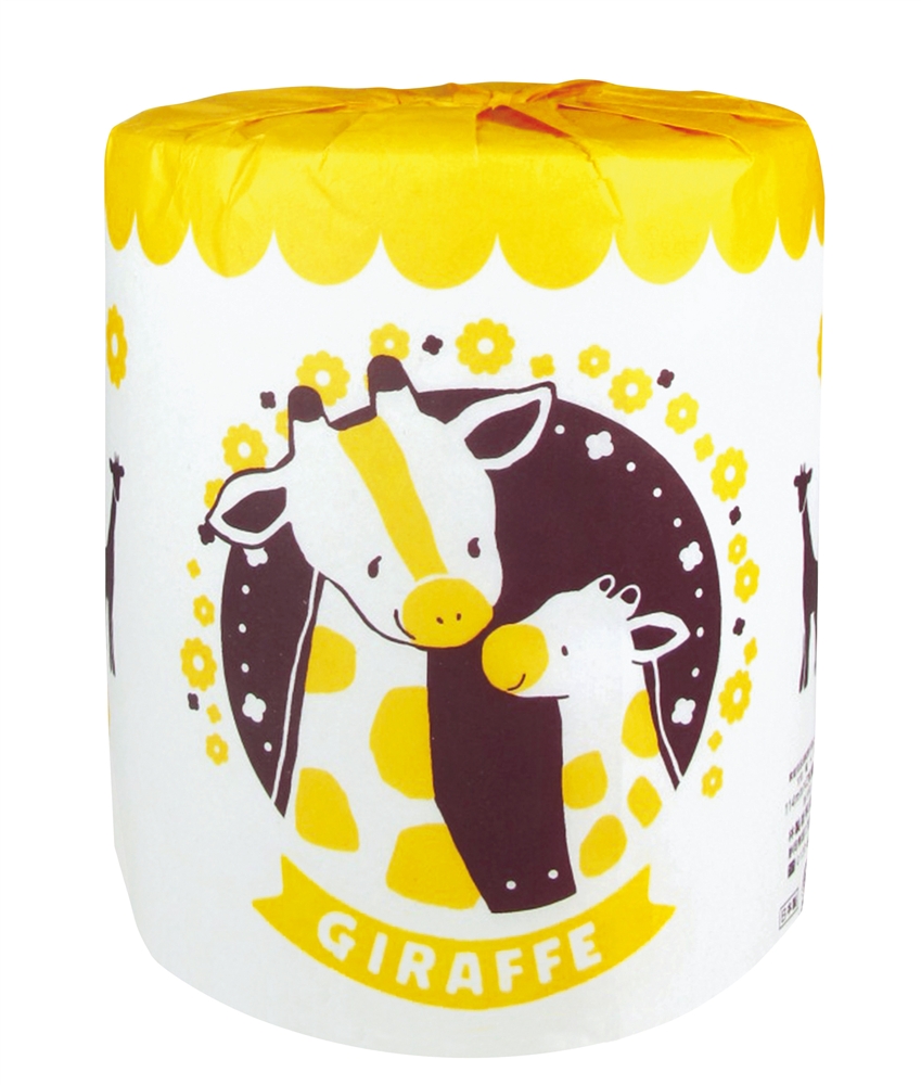 アニマルシリーズ　トイレットロールダブル（30m）（キリン）