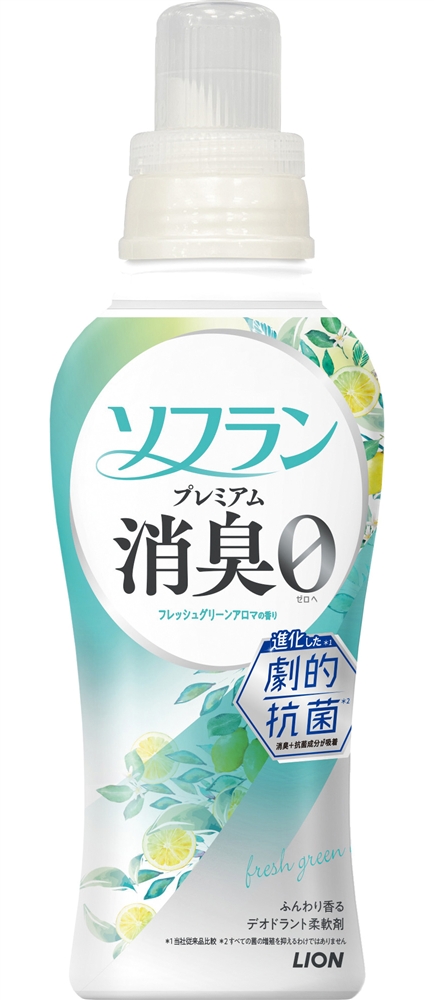 【ＬＩＯＮ１カートン】ソフランプレミアム消臭480ｇ（フレッシュグリーンアロマの香り）