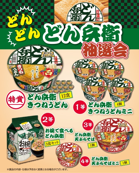 どんどん　どん兵衛抽選会３０人用