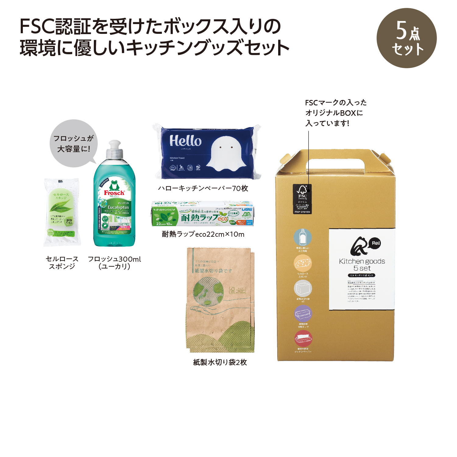 リル キッチン5点セット