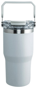ストロー付2WAYタンブラー600ml グレー