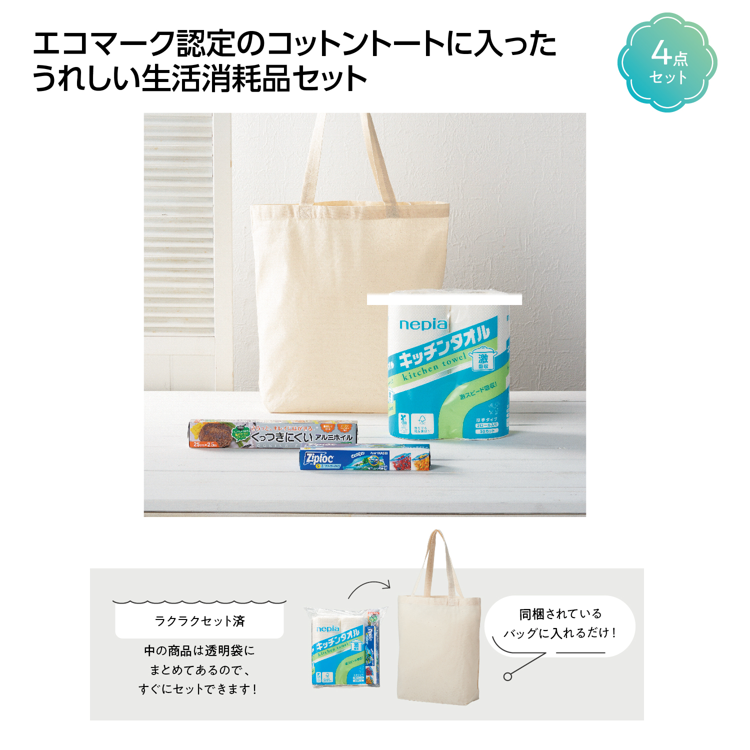 トートバッグギフト キッチンセット