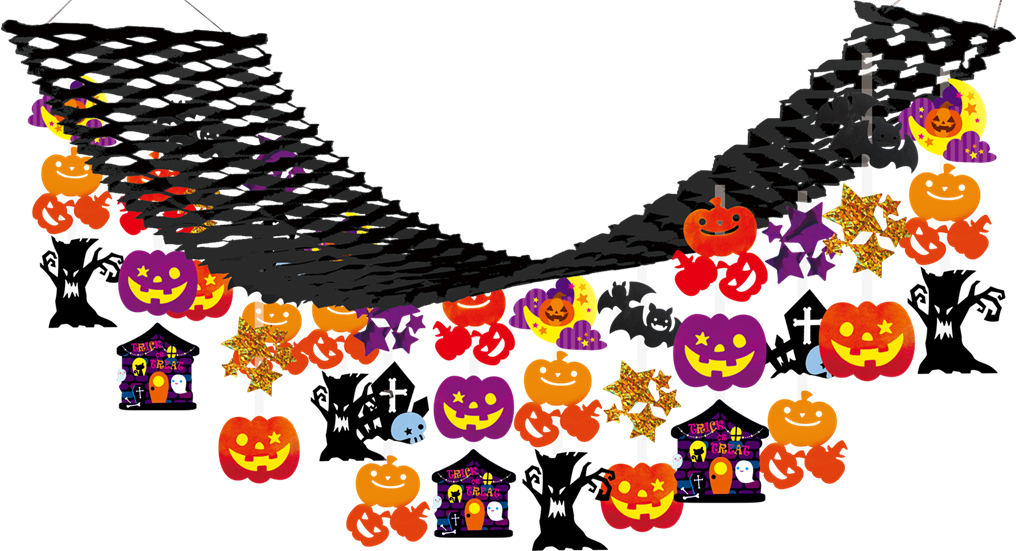 ムーンライトハロウィンプリーツハンガー