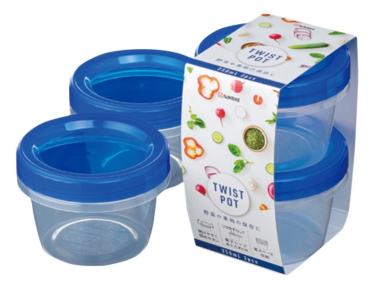 ツイストポット２５０ｍｌ２個組（ブルー）