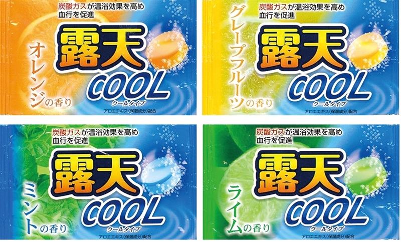 薬用発泡入浴剤　露天クール40g1個