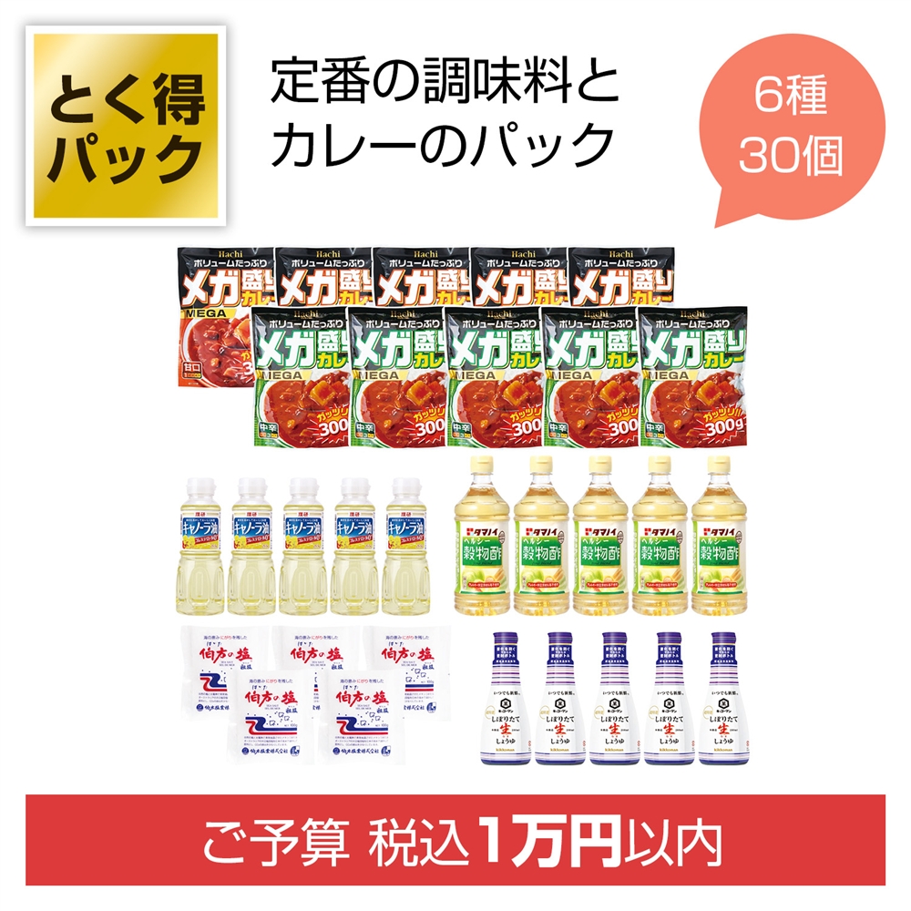 とく得パック　調味料＆カレー３０個