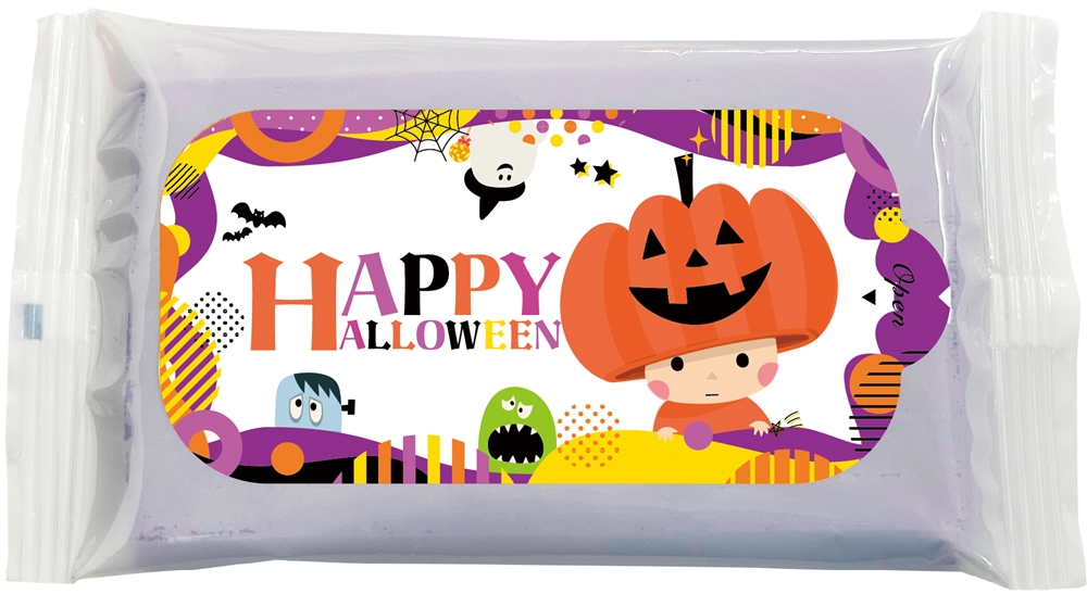 ハロウィンカラーウエットティッシュ8枚