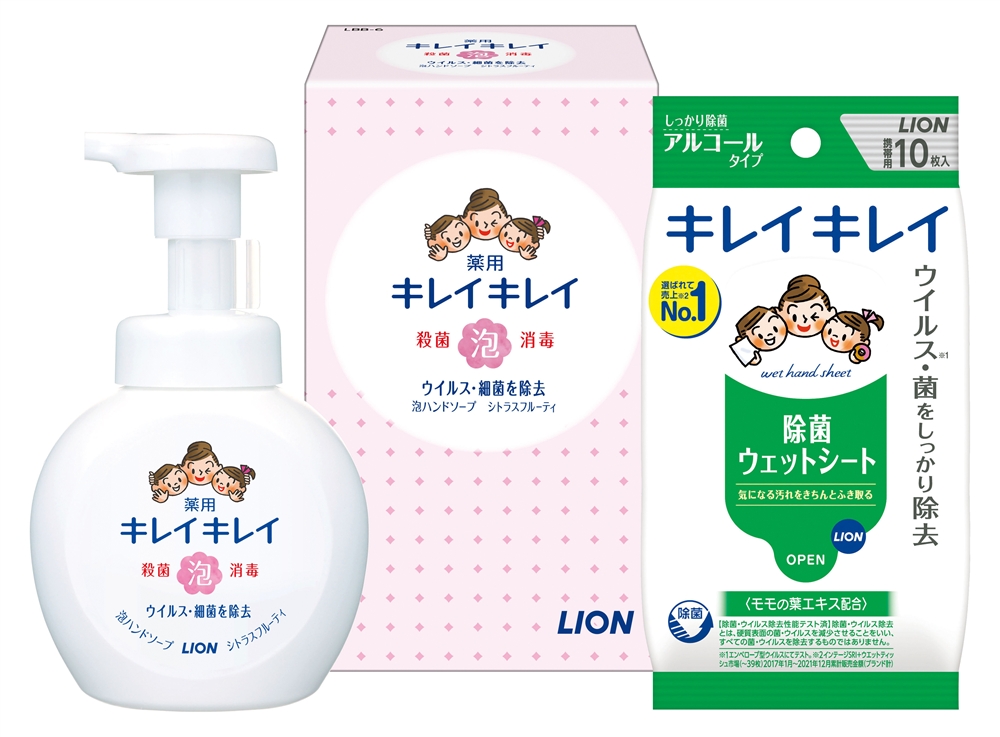 【ＬＩＯＮ１カートン】キレイキレイ泡ハンドソープ＆除菌ウェットシートセット