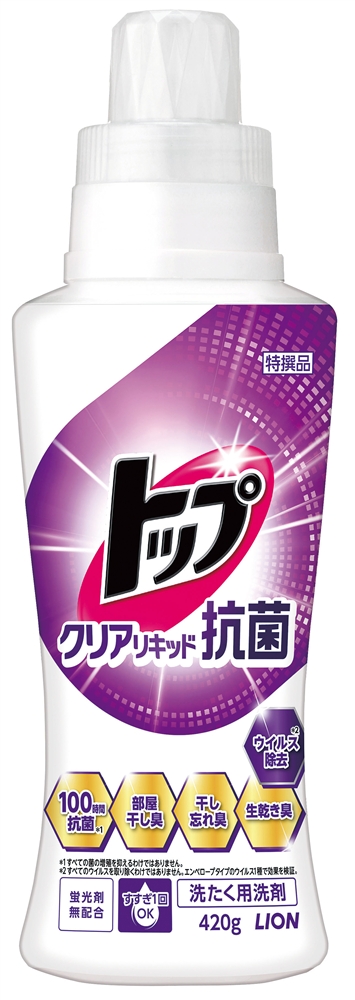 【ＬＩＯＮ１カートン】トップクリアリキッド抗菌４２０ｇ