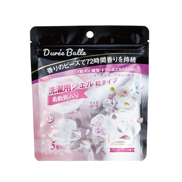 デュリボール洗濯用ジェル5個入 フラワーの香り