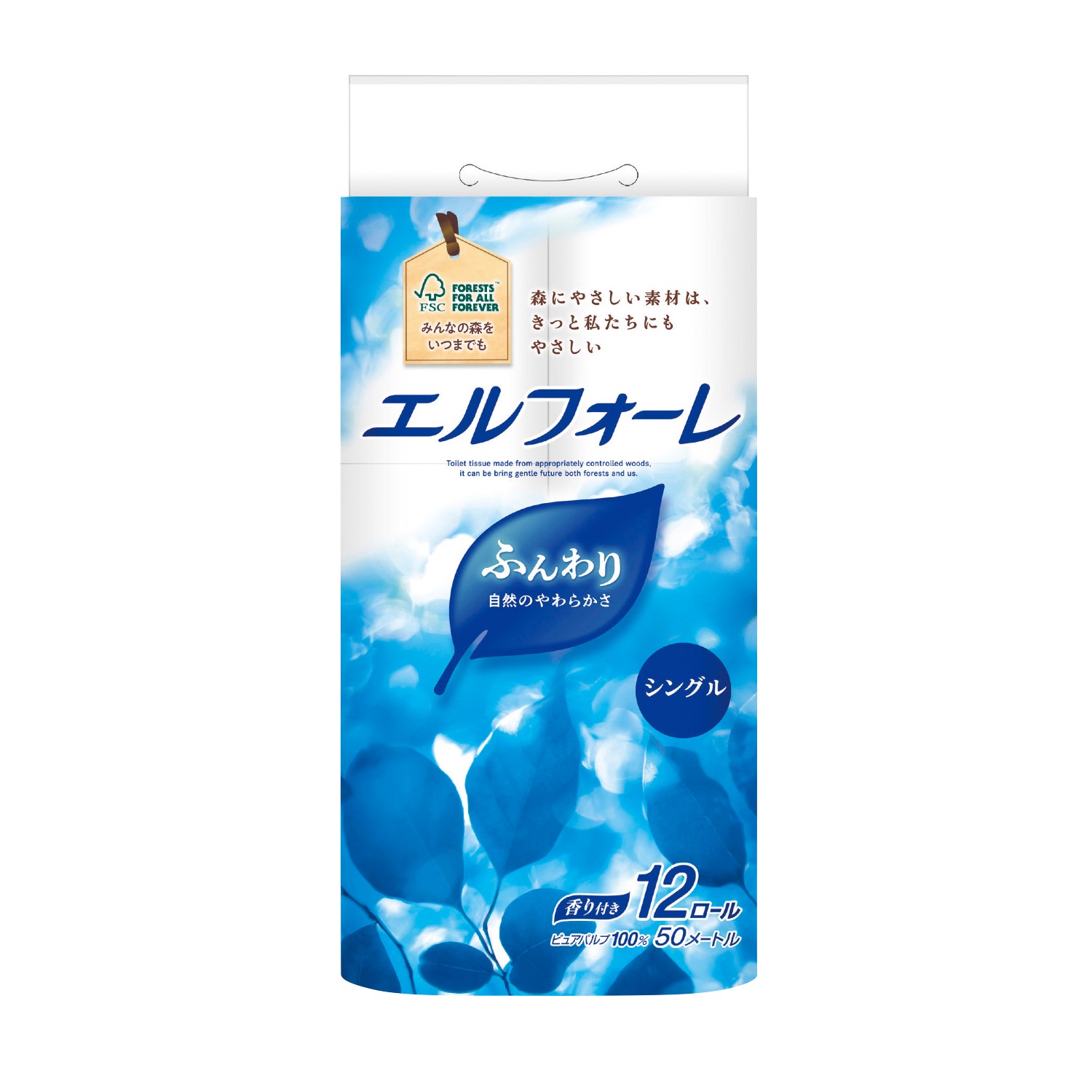 エルフォーレ トイレットティシュー12ロール シングル