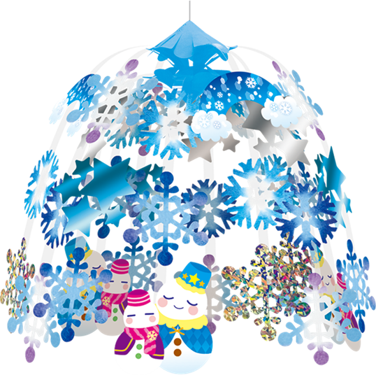 なかよし雪だるま2段センター