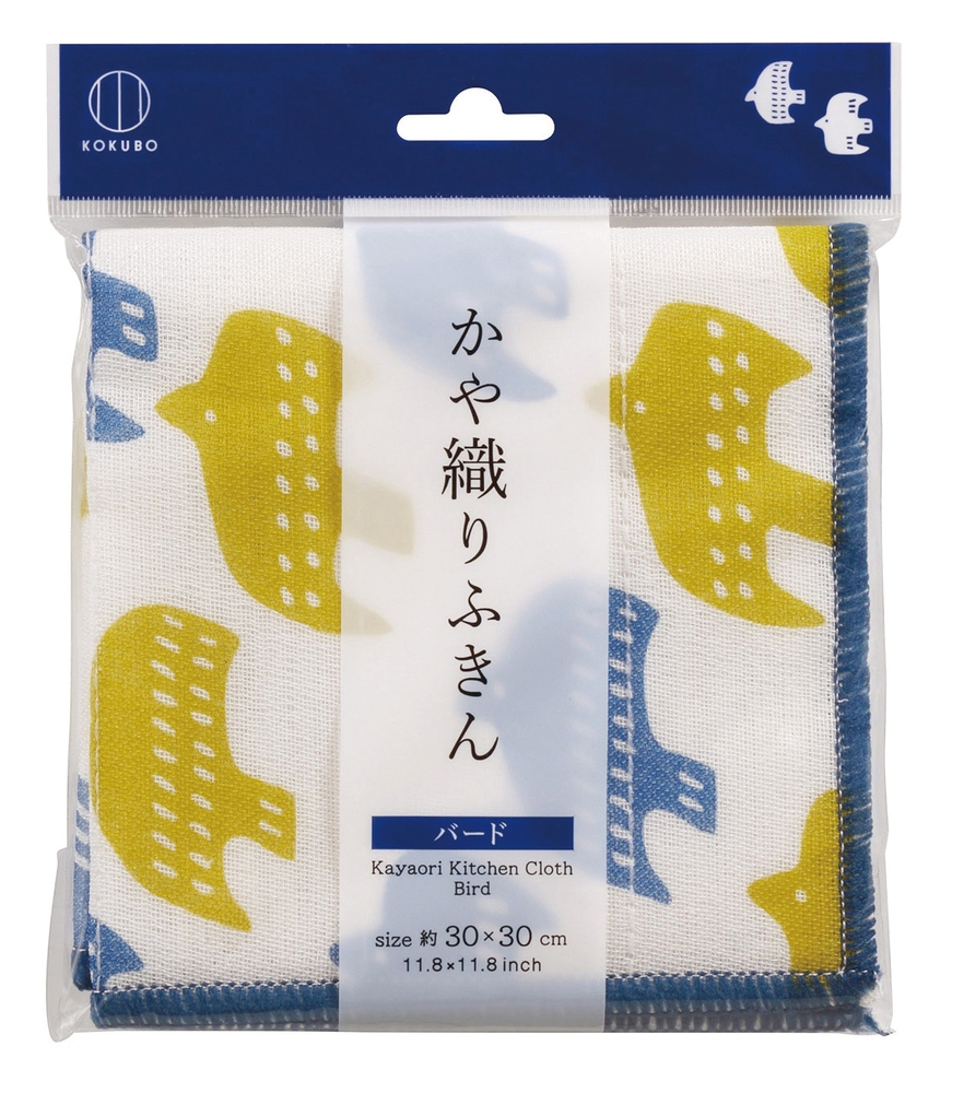 かや織ふきん1枚(バード)