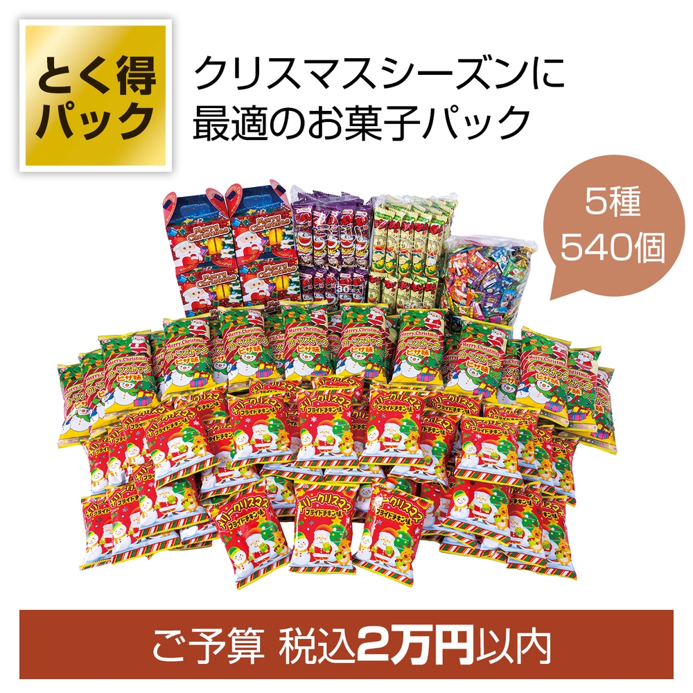 とく得パック Xmasお菓子540個