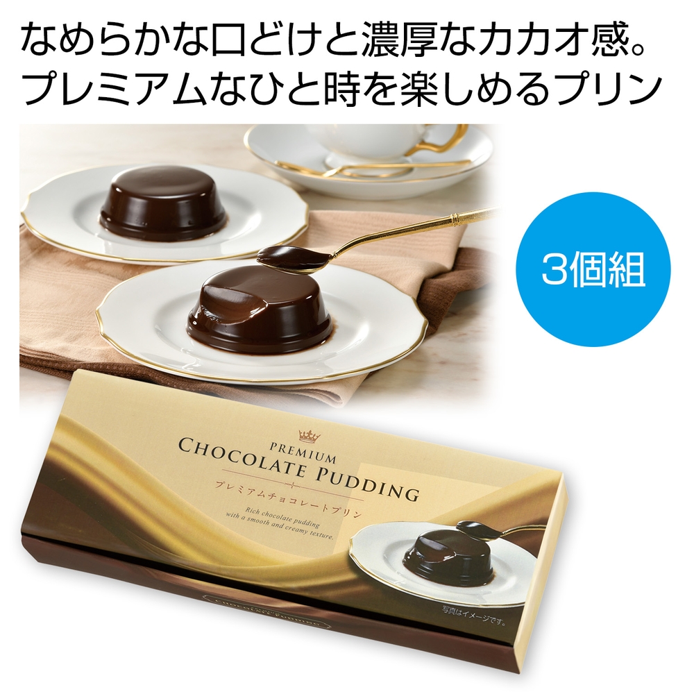 プレミアムチョコレートプリン3個組