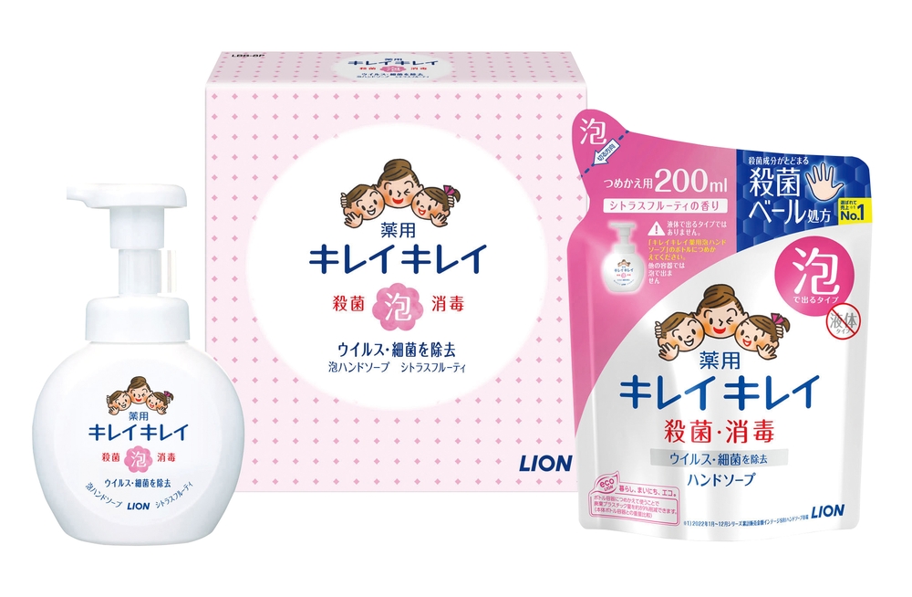 【LION1～9カートン】キレイキレイ泡ハンドソープ2点セット