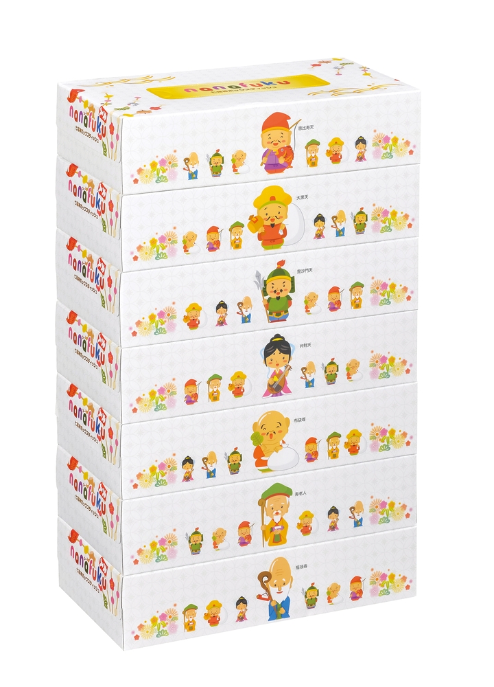 七福神BOXティッシュ100W7個組