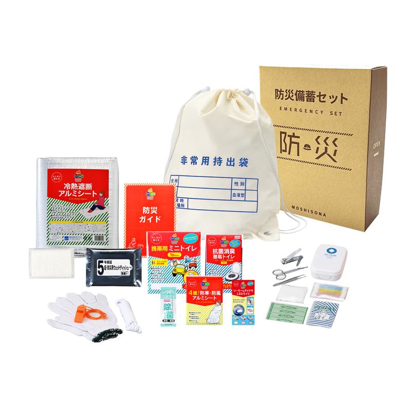 A4ボックス難燃性de持出袋20点セット