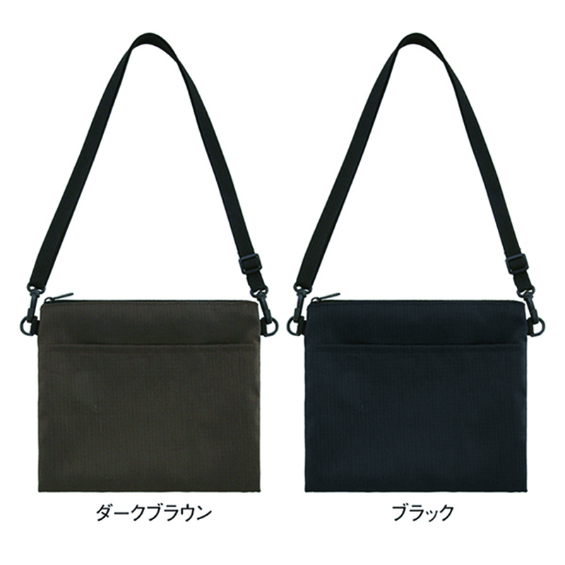 デイタフ・テントクロス　ポケット付きサコッシュ（撥水加工）