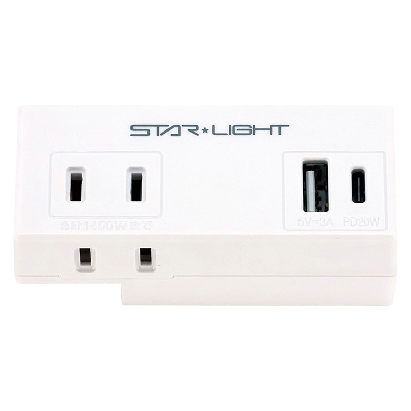 小型モバイルUSB電源タップ