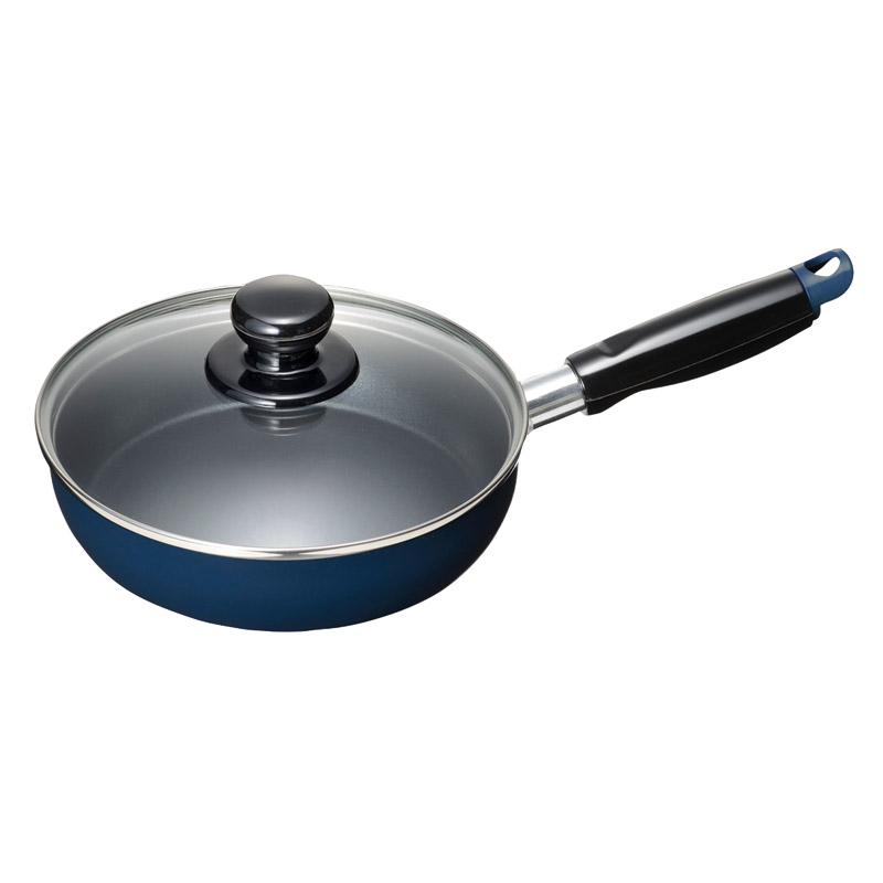 スティージーⅡ IH対応ガラス蓋付フライパン18㎝