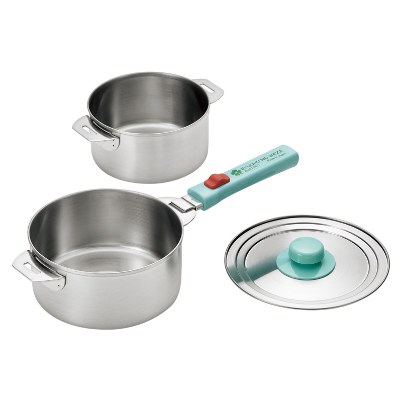 燕熟の技 ハンドル着脱式鍋14㎝&16㎝セット