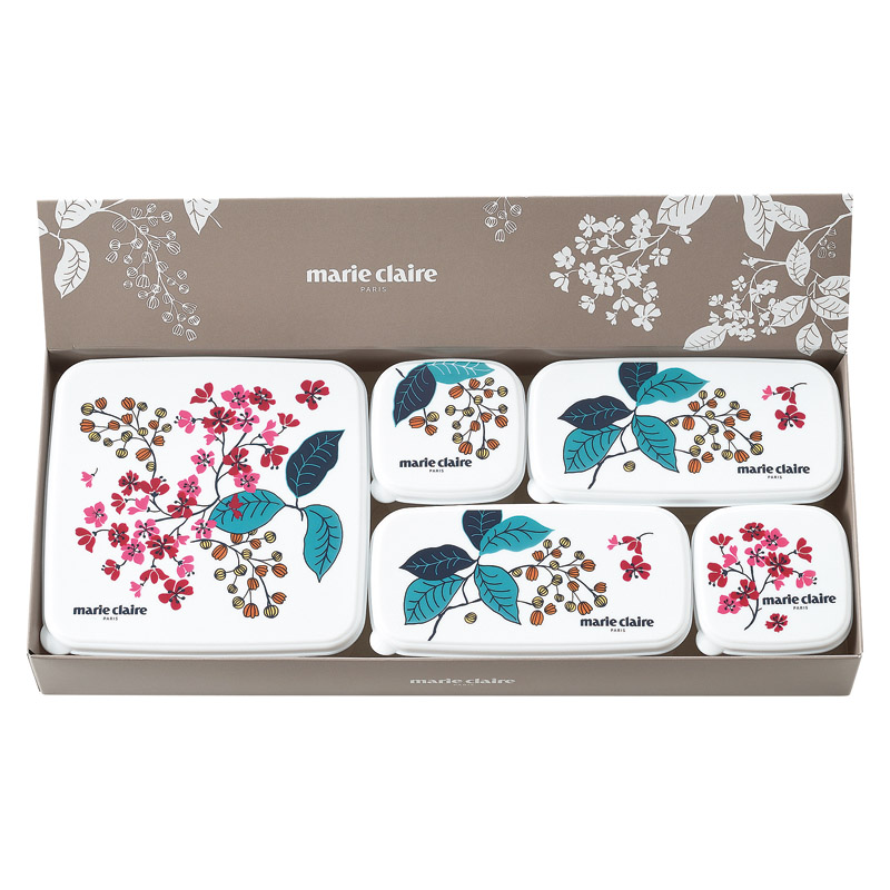 マリ･クレール フレンチライラック シール容器5Pセット