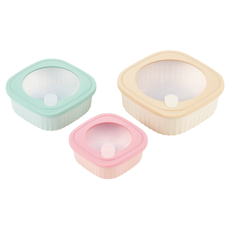 電子レンジ対応保存容器3pcセット