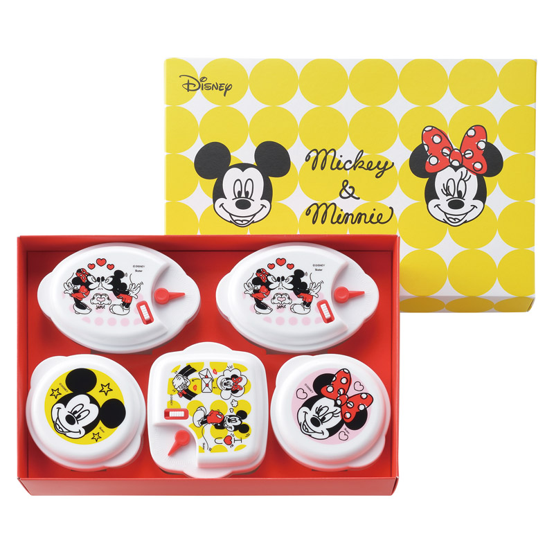 ミッキー&ミニー ポップトーン 電子レンジ容器5PC