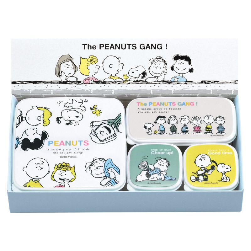 スヌーピー ブレイクタイム シール容器4pcセット･B