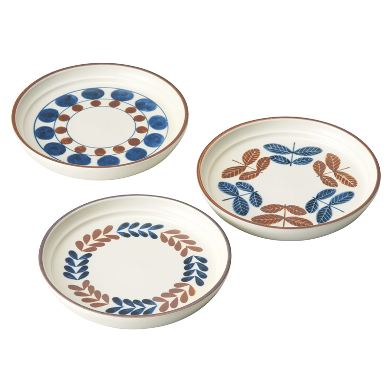 レトロモダン プレート3枚組