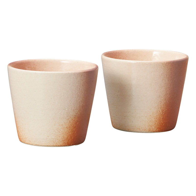 信楽焼 Scarlet 緋色 ウォーターカップペア