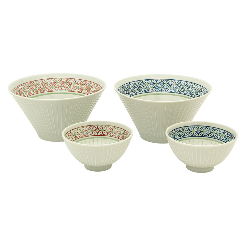 とくさ七宝文 ペアサラダセット