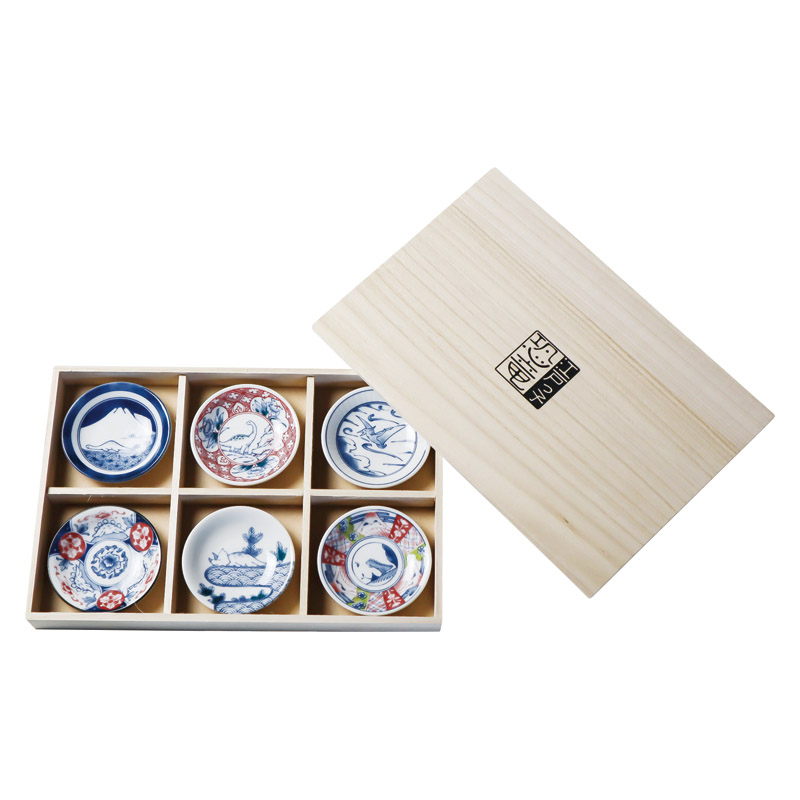 江戸っ子恐竜 六客まめ皿揃