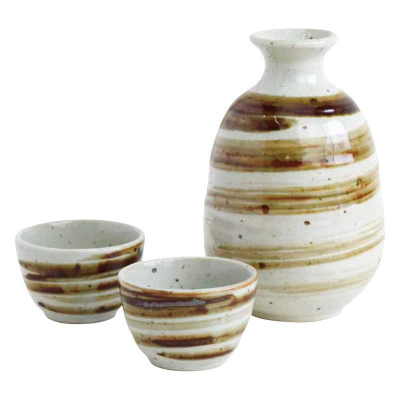高田焼 釉重ね酒器揃