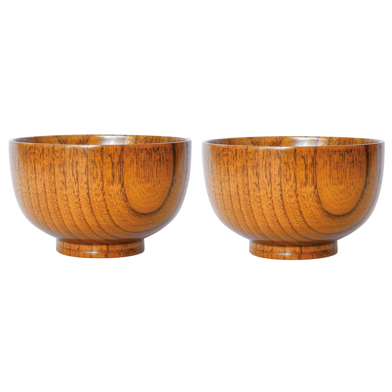 山中塗 食洗機対応 木製 京型汁椀2Pセット