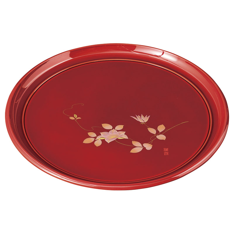 紀州塗 紀の里 春慶10.0丸盆