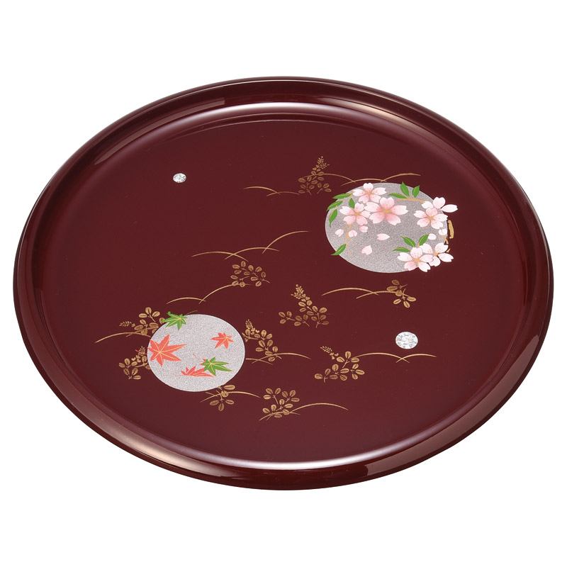 紀州塗 円華 8.0信貴丸盆