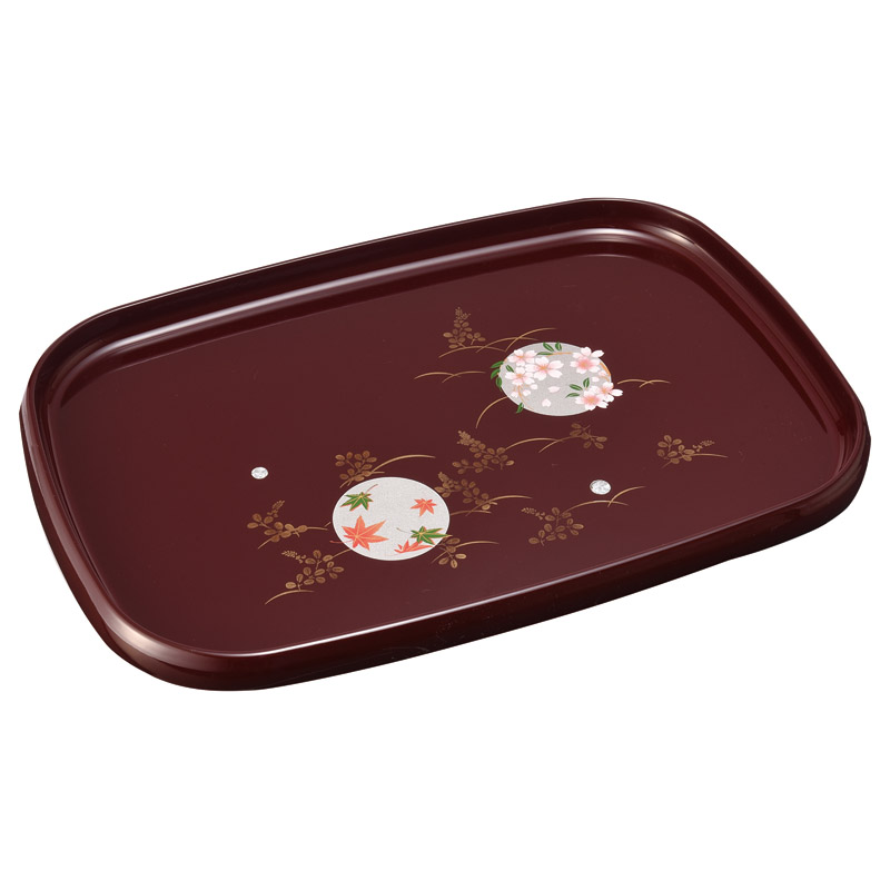 紀州塗 円華 13.0信貴長手盆