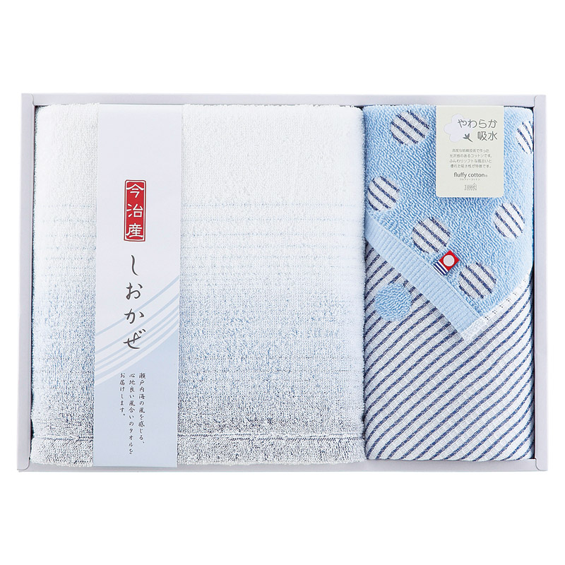 今治タオル しおかぜ バス1P･ウォッシュタオル1P