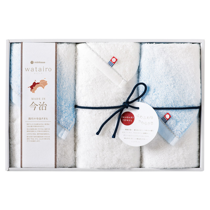 今治 わたいろ タオルギフト フェイスタオル3P